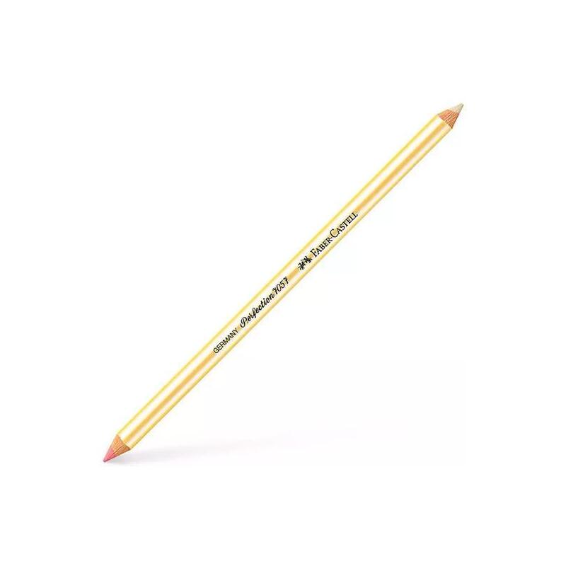 Pack De 12 Unidades Faber Castell Lápiz Goma Mixto Perfection 7057 Doble Punta Para Tinta Y Grafito