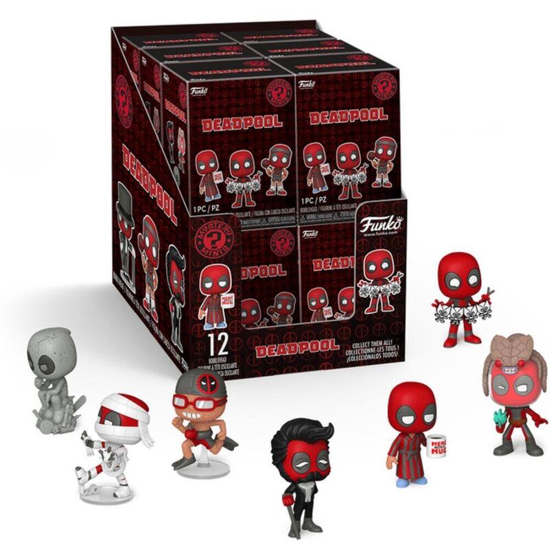 Pack De 12 Unidades - Figura Mystery Mini Marvel Deadpool Serie 5 Surtido