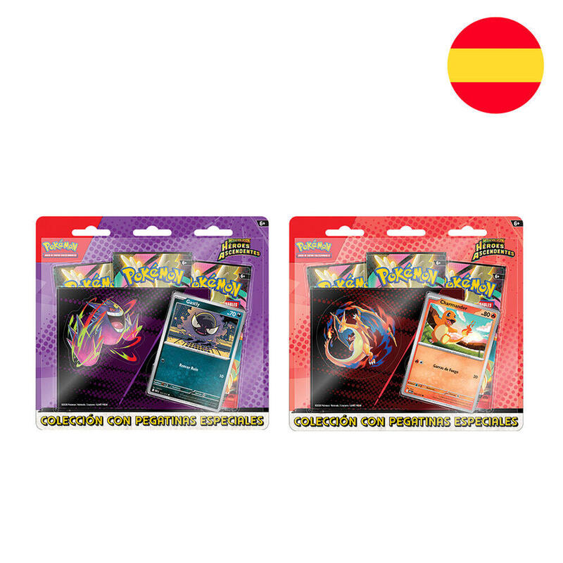 Pack De 12 Unidades - Juego Cartas Coleccionables Tech Sticker Heroes Ascendentes Pokemon Español Surtido