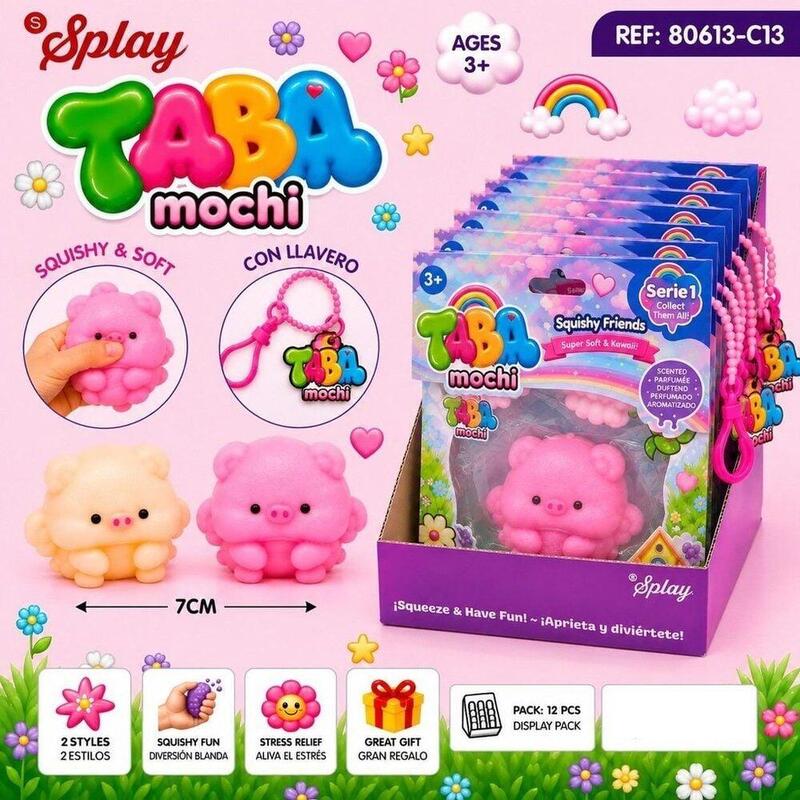 Pack De 12 Unidades - Juguete Antiestres Squishy Cerdo 7cm Surtido
