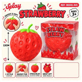 Pack De 12 Unidades - Juguete Antiestres Squishy Fresa 13cm