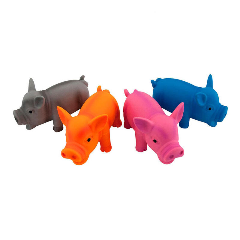 Pack De 12 Unidades - Juguete Para Mascotas Mod. Piggy Nayeco Colores / Modelos Surtidos