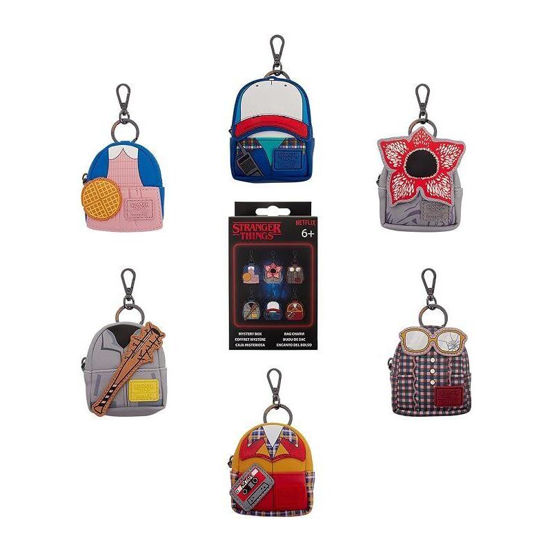 Pack De 12 Unidades - Llavero Mochila Charms Netflix Stranger Things 10th Anniversary Mystery