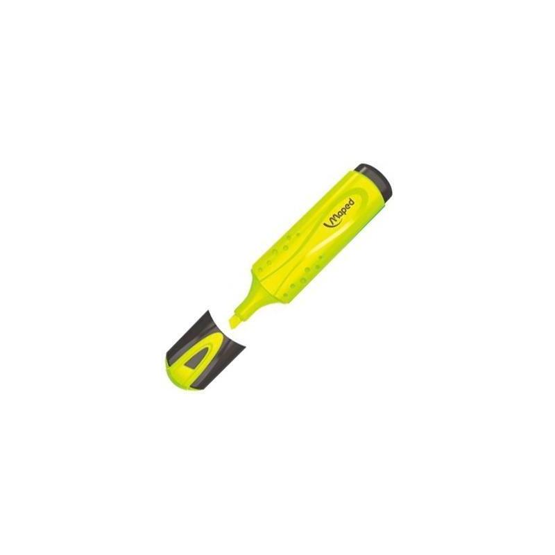 Pack De 12 Unidades Maped Marcador Fluorescente Peps Classic Amarillo