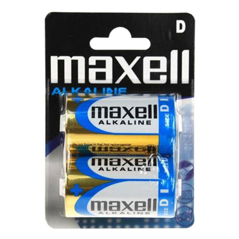 Pack De 12 Unidades Maxell Pila Alcalina D Lr20 Blister*2 12 Uds