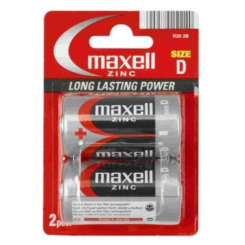 Pack De 12 Unidades Maxell Pila Salina Manganeso D R20 Blister*2 12 Uds