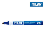 Pack De 12 Unidades Milan Rotulador Permanente Punta Redonda Azul