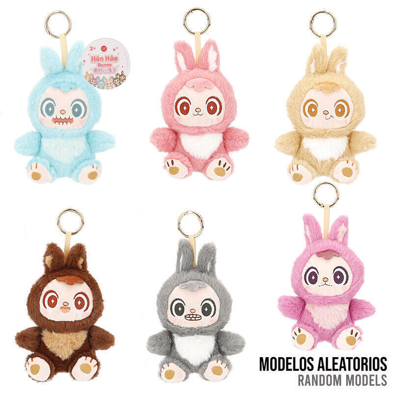 Pack De 12 Unidades - Muñeco Llavero Peluche Kawaii Bunny Hen Hao 12cm Surtido