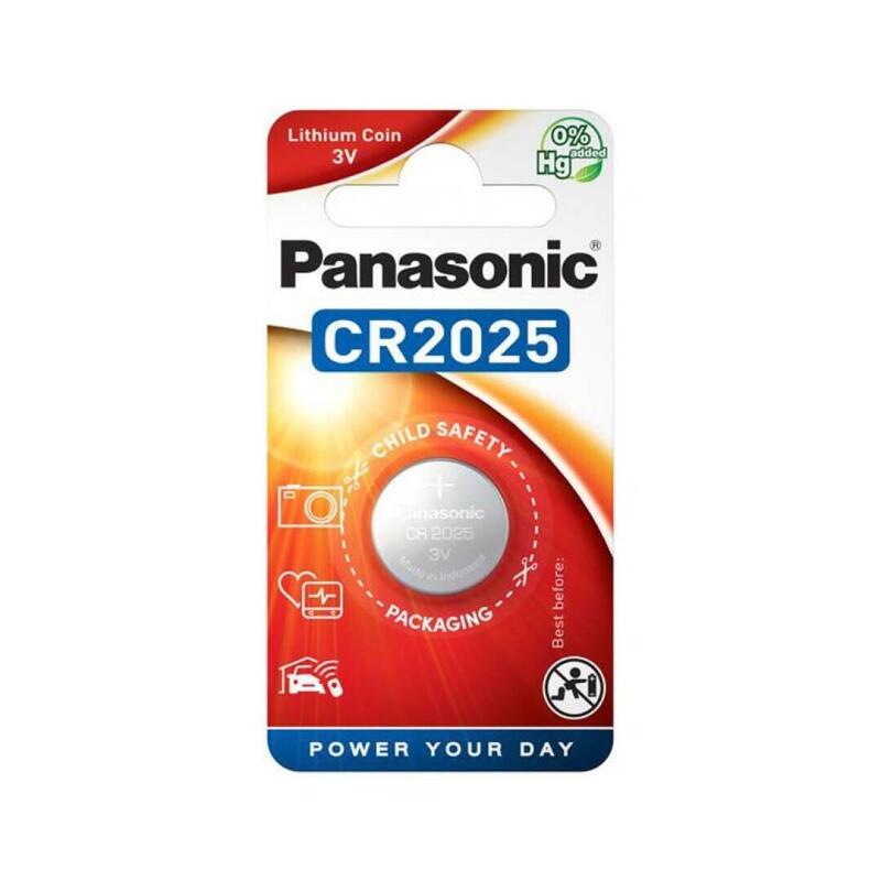 Pack De 12 Unidades Panasonic Pila Boton Litio Cr2025 3v Blister*1 12 Uds