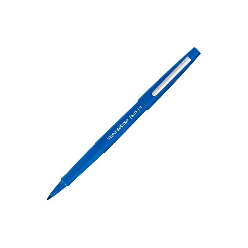 Pack De 12 Unidades Paper Mate Rotulador Flair M Punta De Fibra 1,1mm Azul
