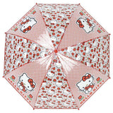 Pack De 12 Unidades - Paraguas Manual Transparente Hello Kitty 48cm