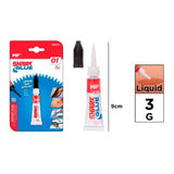 Pack De 12 Unidades - Pegamento Cianocrilato Instantáneo Shark Glue 01, 3 G, Blister