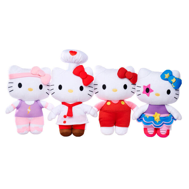 Pack De 12 Unidades - Peluche Super Style Hello Kitty 20cm Surtido