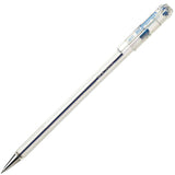 Pack De 12 Unidades Pentel Superb Boligrafo De Bola - Punta Fina 0.7mm - Trazo 0.35mm - Tinta Con Base De Aceite - Color Azul