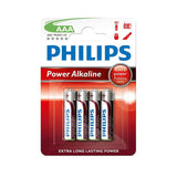 Pack De 12 Unidades - Pila Alkalina Philips Aaa - Lr03 1,5v (Blister 4 Unid.) Ø10,5x44,5mm