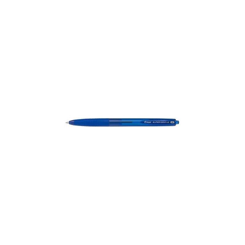 Pack De 12 Unidades Pilot Boligrafo De Bola Retractil Supergrip G - Punta Redonda 1.0mm - Trazo 0.4mm - Tinta De Aceite - Grip Ergonomico - Color Azul