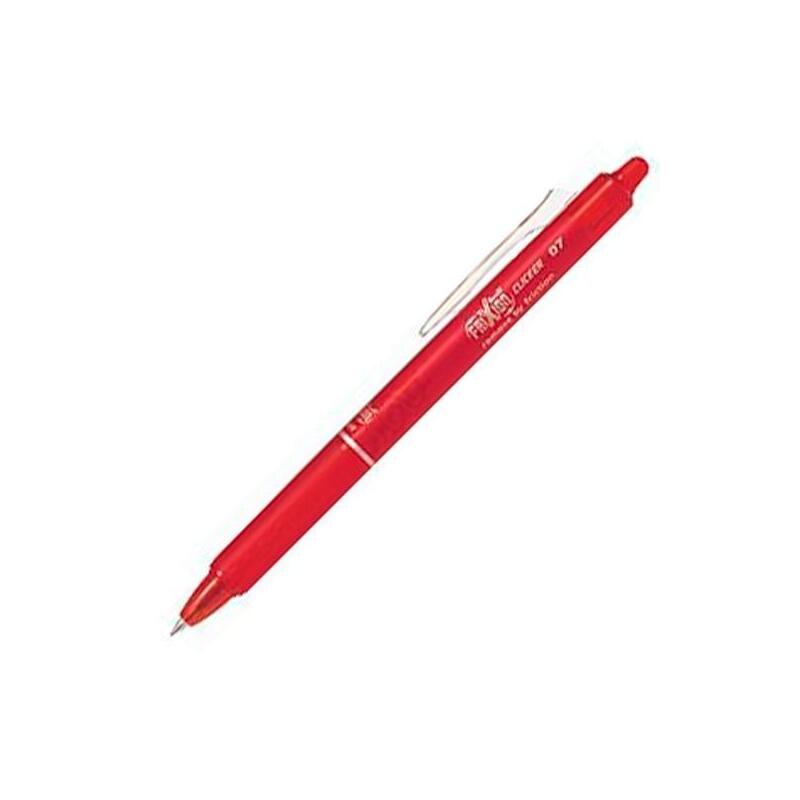 Pack De 12 Unidades Pilot Bolígrafo Tinta Borrable Frixion Clicker 0.7 Rojo