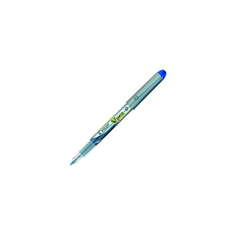 Pack De 12 Unidades Pilot Pluma Desechable Vpen Silver Azul