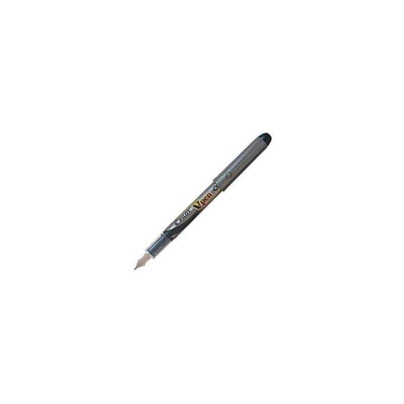 Pack De 12 Unidades Pilot Pluma Desechable Vpen Silver Negro