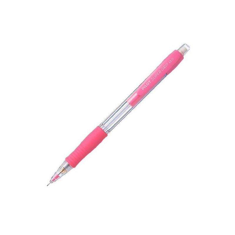 Pack De 12 Unidades Pilot Portaminas H-185 Supergrip 0,5mm Con Goma Rosa