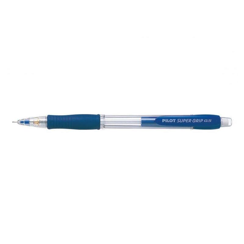 Pack De 12 Unidades Pilot Portaminas Supergrip H185 - Trazo 0.5mm - Mina Hb - Cuerpo Azul