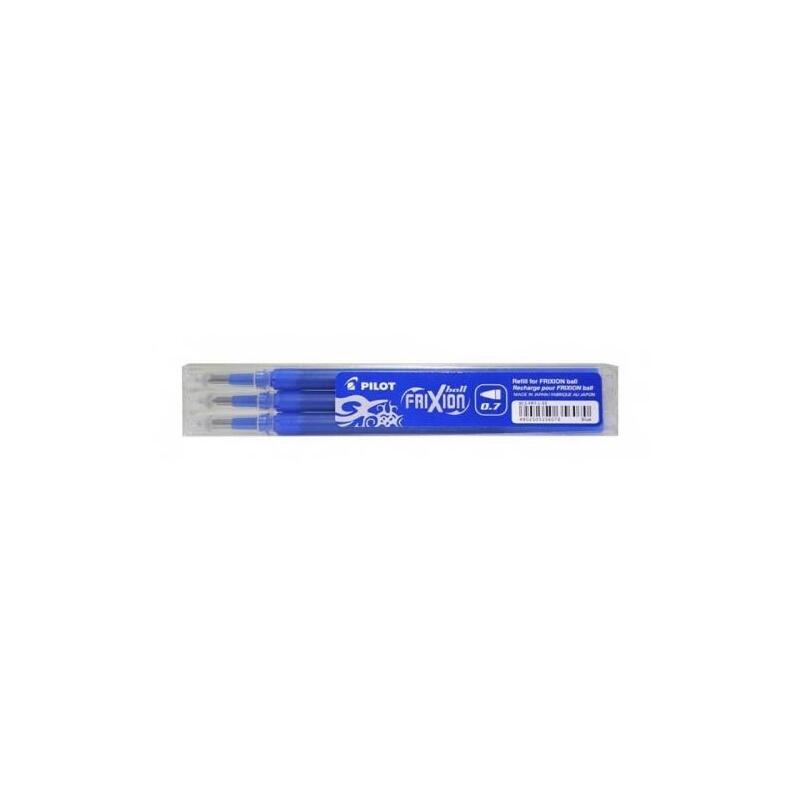 Pack De 12 Unidades Pilot Recambio Bolígrafo Frixion 0.7 Azul Pack 3 Ud