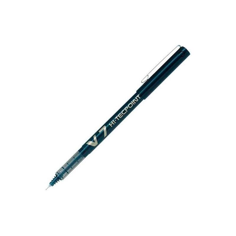 Pack De 12 Unidades Pilot Roller Tinta Líquida V-7 Hi-Tecpoint Negro