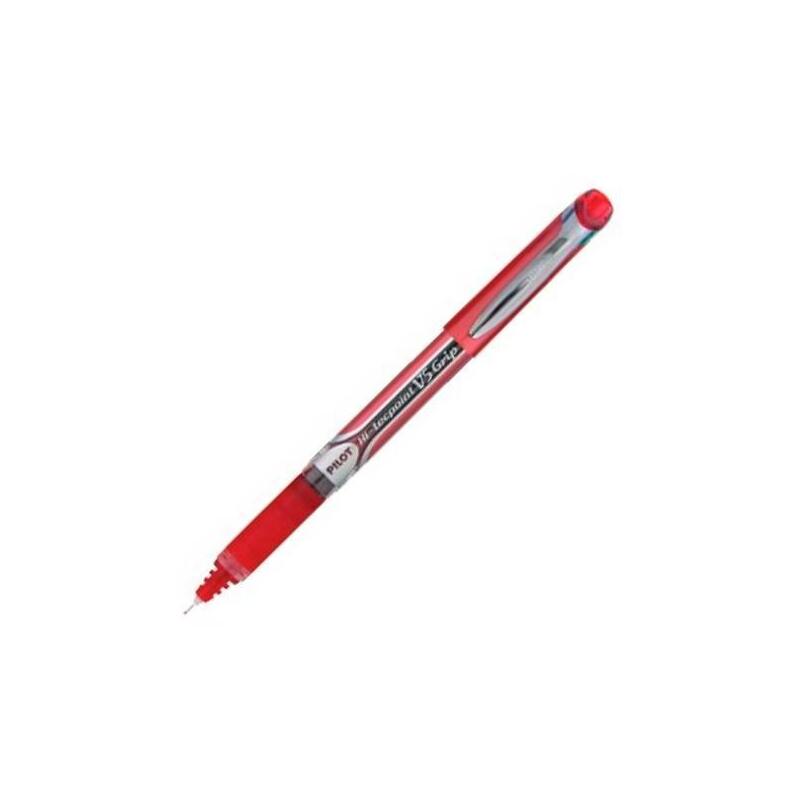 Pack De 12 Unidades Pilot Roller V-5 Grip 0,5 Rojo