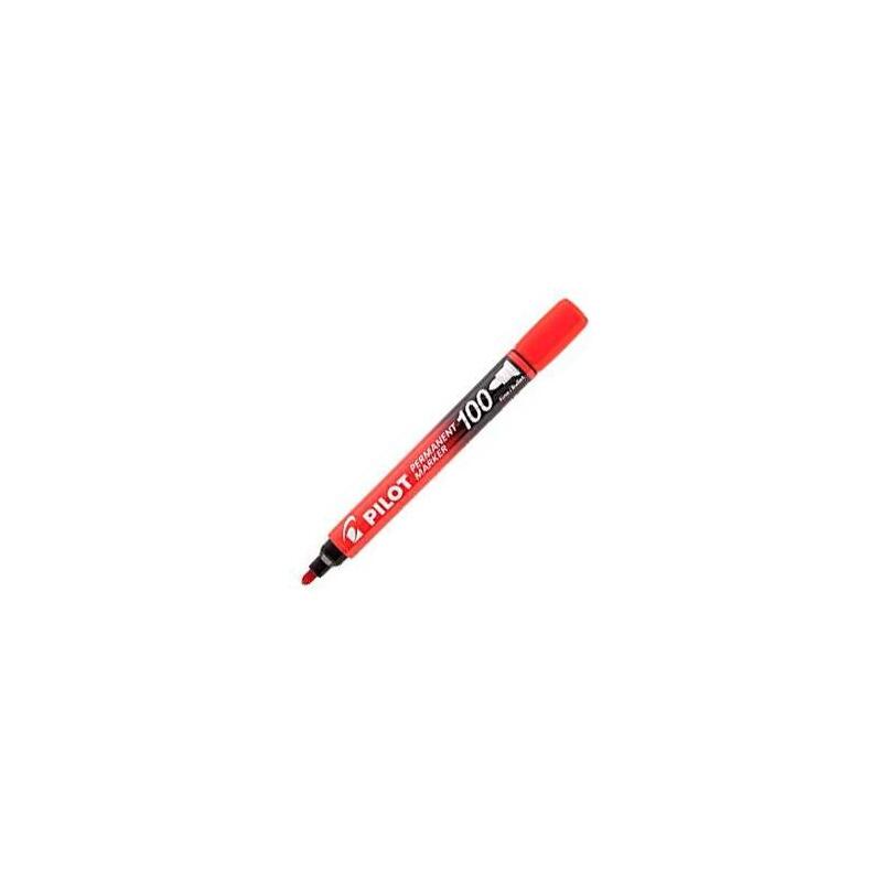 Pack De 12 Unidades Pilot Rotulador Permanente Sca-100 Rojo