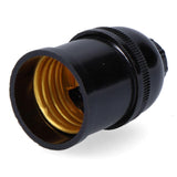 Pack De 12 Unidades - Portalámparas Corriente E27 Negro (Retractilado)