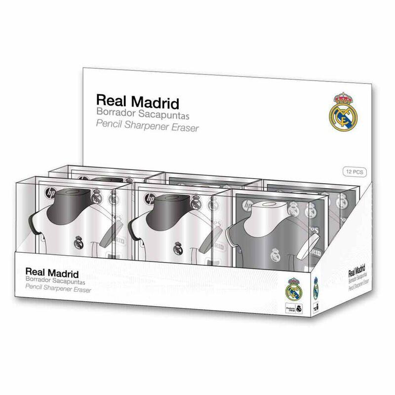Pack De 12 Unidades - Sacapuntas Borrador Real Madrid Surtido