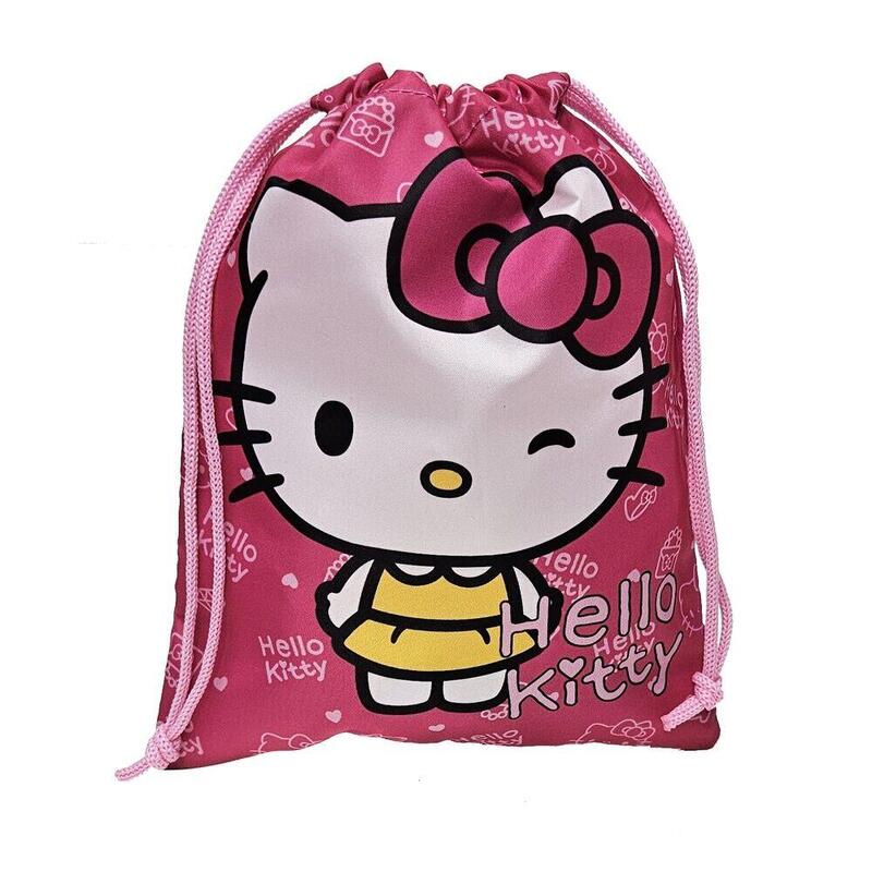 Pack De 12 Unidades  Saco Merienda My Style Hello Kitty 25cm
