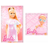 Pack De 12 Unidades - Set 2 Toallas Baño Barbie Algodon