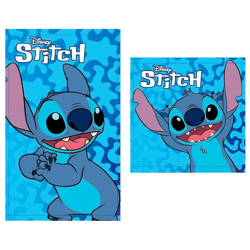 Pack De 12 Unidades - Set 2 Toallas Baño Stitch Disney Algodon