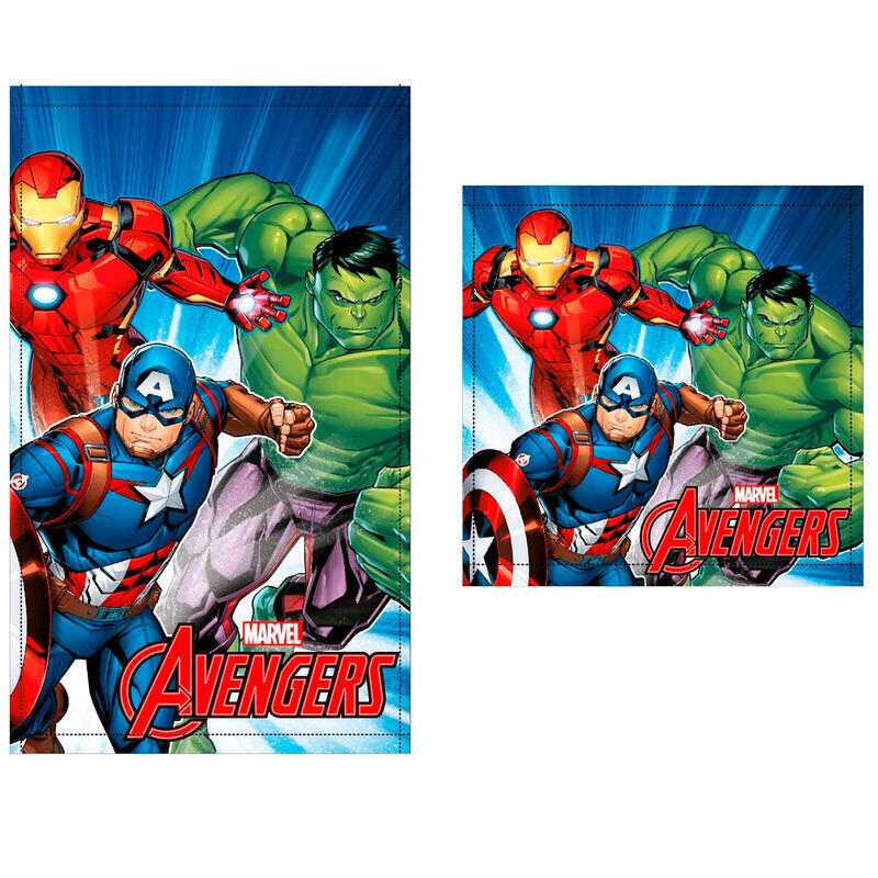 Pack De 12 Unidades - Set 2 Toallas Baño Vengadores Avengers Marvel Algodon