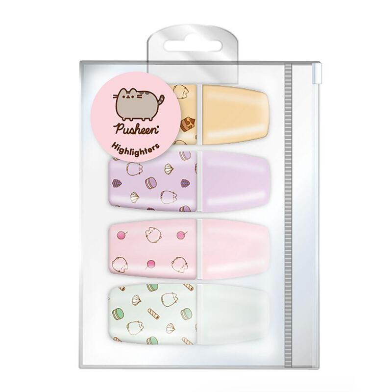 Pack De 12 Unidades - Set 4 Subrayadores Pusheen