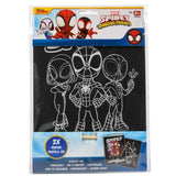 Pack De 12 Unidades - Set Papeleria Scratch Art Spiderman Marvel
