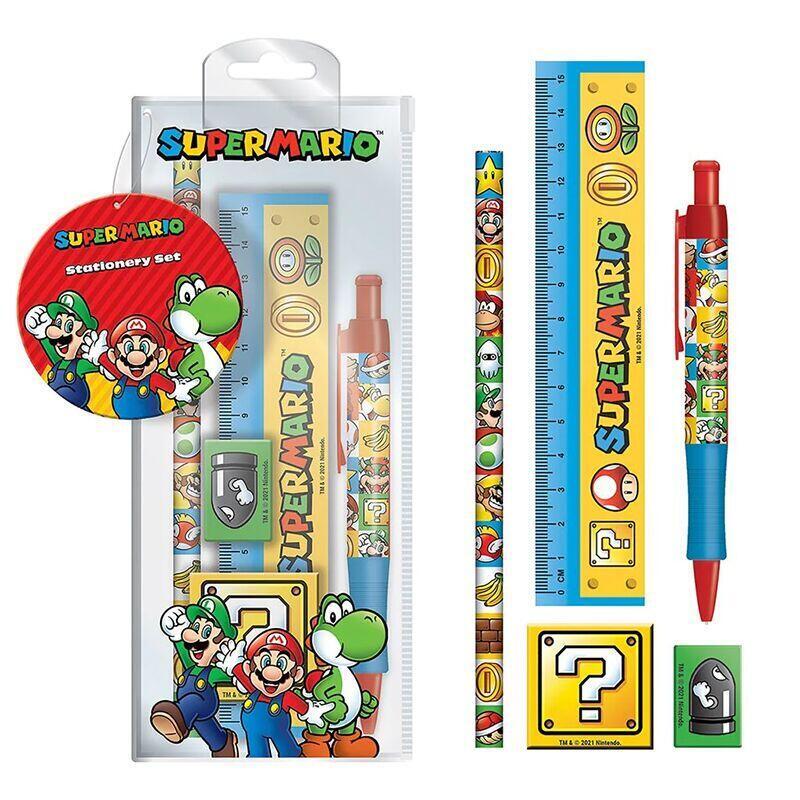 Pack De 12 Unidades - Set Papeleria Super Mario Bros