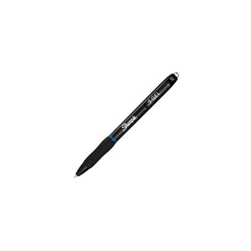 Pack De 12 Unidades Sharpie Bolígrafo Retráctil 0.7mm Gel Azul