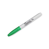 Pack De 12 Unidades Sharpie Marcador Permanente Fine Punta Redonda 0.9mm Verde