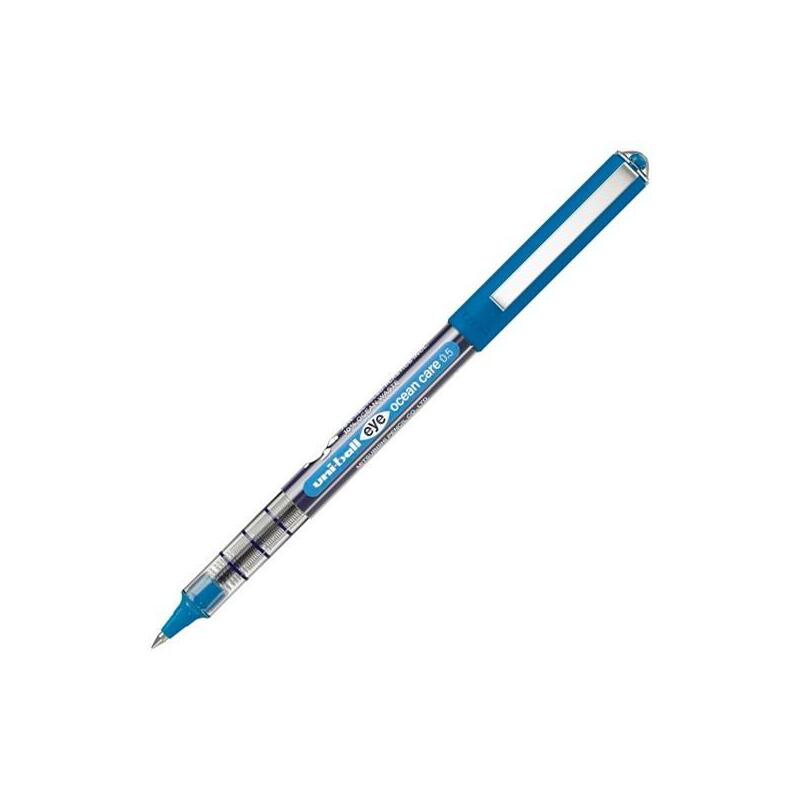 Pack De 12 Unidades Uniball Rollerball Eye Ocean Care Ub-150rop 0,5mm Azul