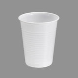 Pack De 12 Unidades - Vasos De Plástico Blancos 200cc, 25 Uds