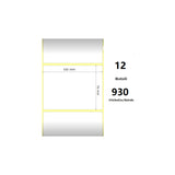 Pack De 12 Unidades White 102x76mm 930 Et/Rotolo Z-2000d 4x3x1 Core 12 Rolls