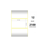 Pack De 12 Unidades White 57x32mm 2100et/Rotolo Z-2000d 2.25x1.25x1core 12rolls