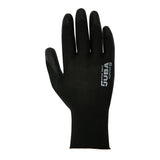 Pack De 120 Unidades - Guante Poliéster Con Palma Poliuretano, Keep Safe®, Negro, T-09