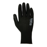 Pack De 120 Unidades - Guante Poliéster Con Palma Poliuretano, Keep Safe®, Negro, T-10