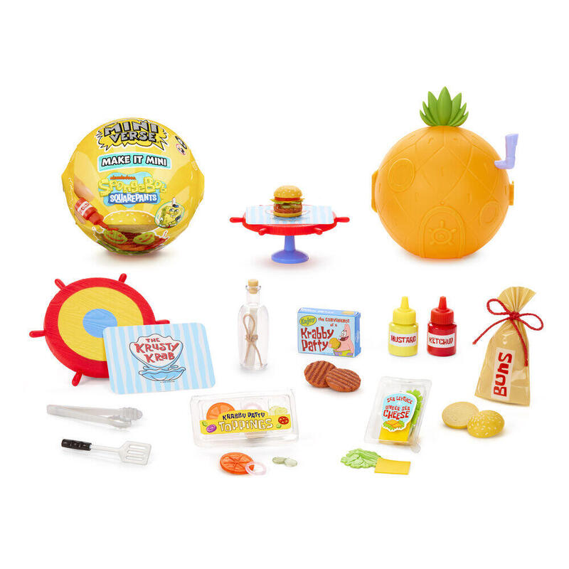 Pack De 15 Unidades - Capsula Sorpresa Miniverse Make It Mini Bob Esponja Surtido