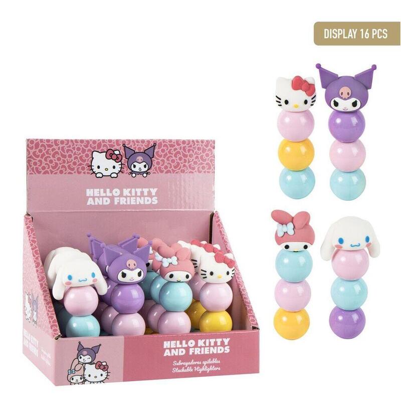 Pack De 16 Unidades - Subrayador Apilable Hello Kitty Surtido