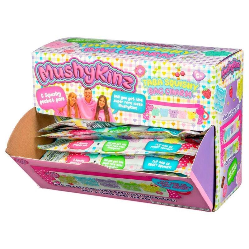 Pack De 18 Unidades - Estuche Llavero Mushykinz Taba Squishy Surtido