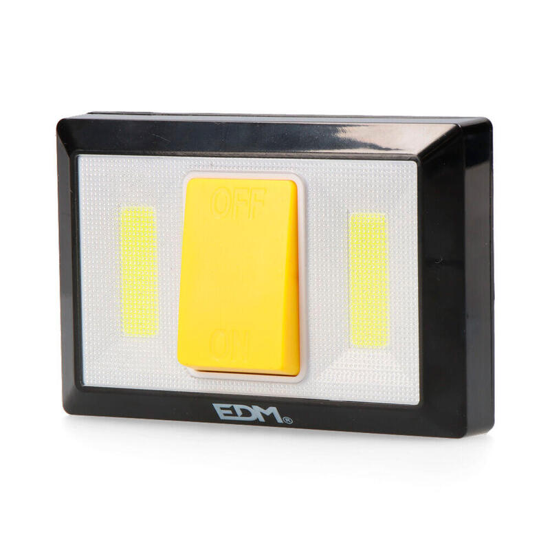 Pack De 18 Unidades - Linterna 2 Leds 200 Lumens Con Base Imantada Y Adhesiva 4xaaa (Pilas Incluidas) Edm
